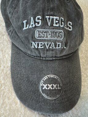 Hat Las Vegas Nevada EST-1905 embroidered grey adjustable baseball cap, New